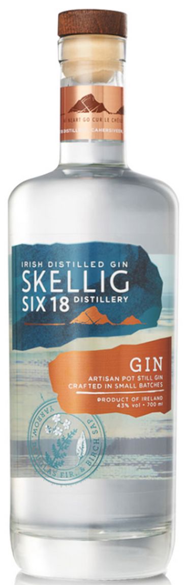 Skellig Six18 Gin 6x70cl 43.4%