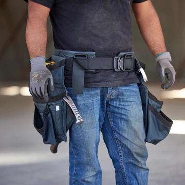 Worker with tool belt