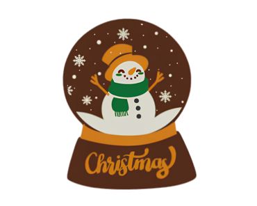 Dark Choc Snow Globe