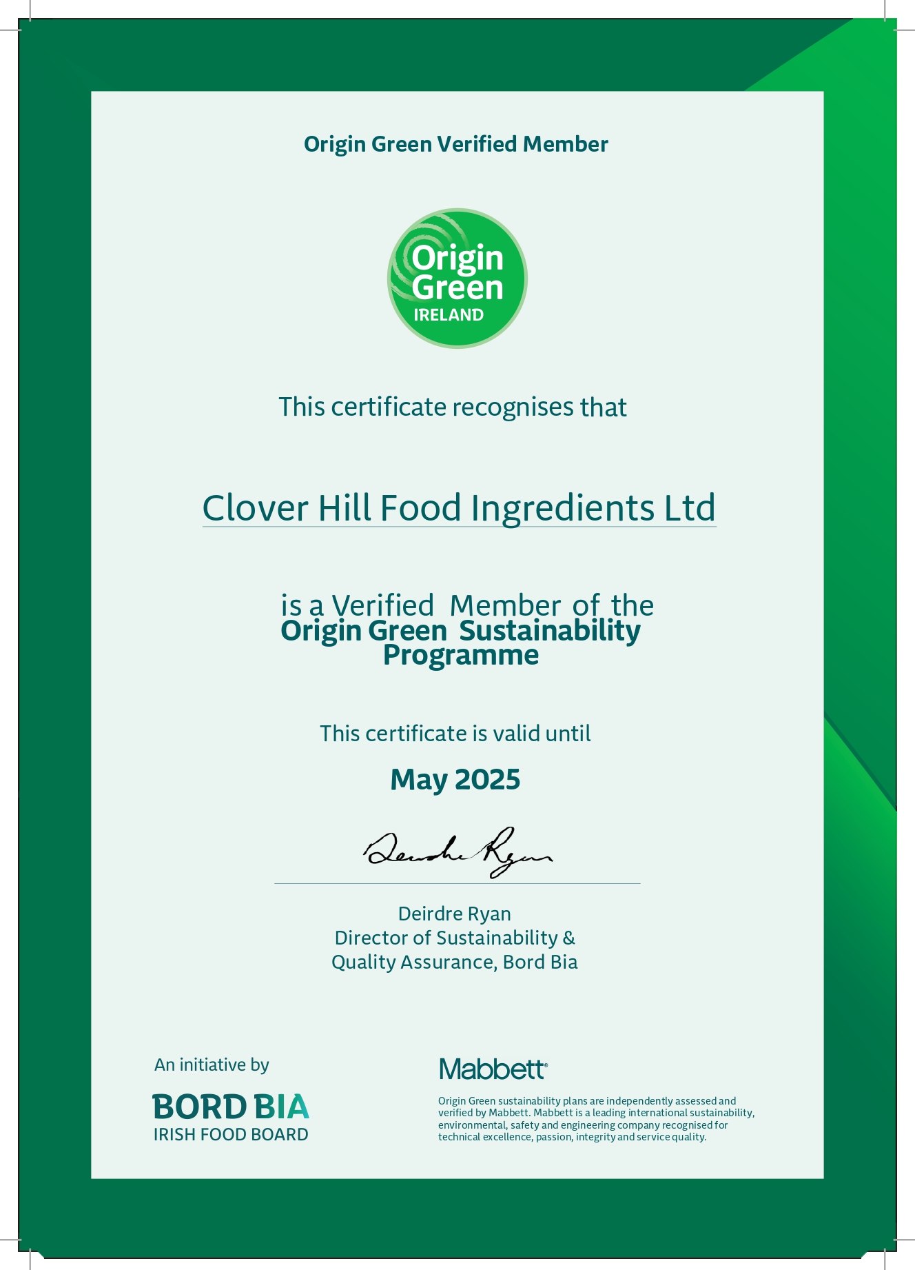 Green Certification