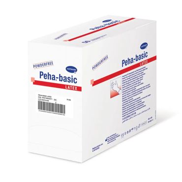 PEHA Basic P/F Latex Gloves Size 7.0